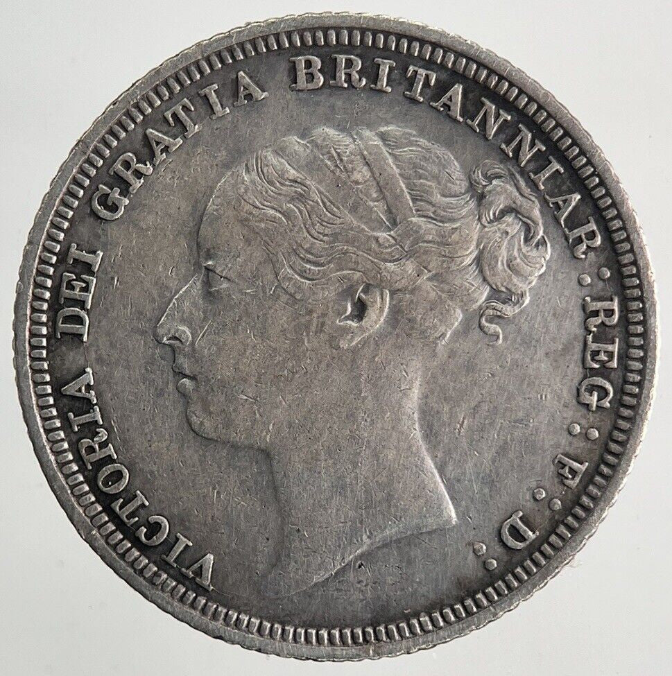 1881 Victoria Sixpence Silver Coin | Very High Grade | a9966
