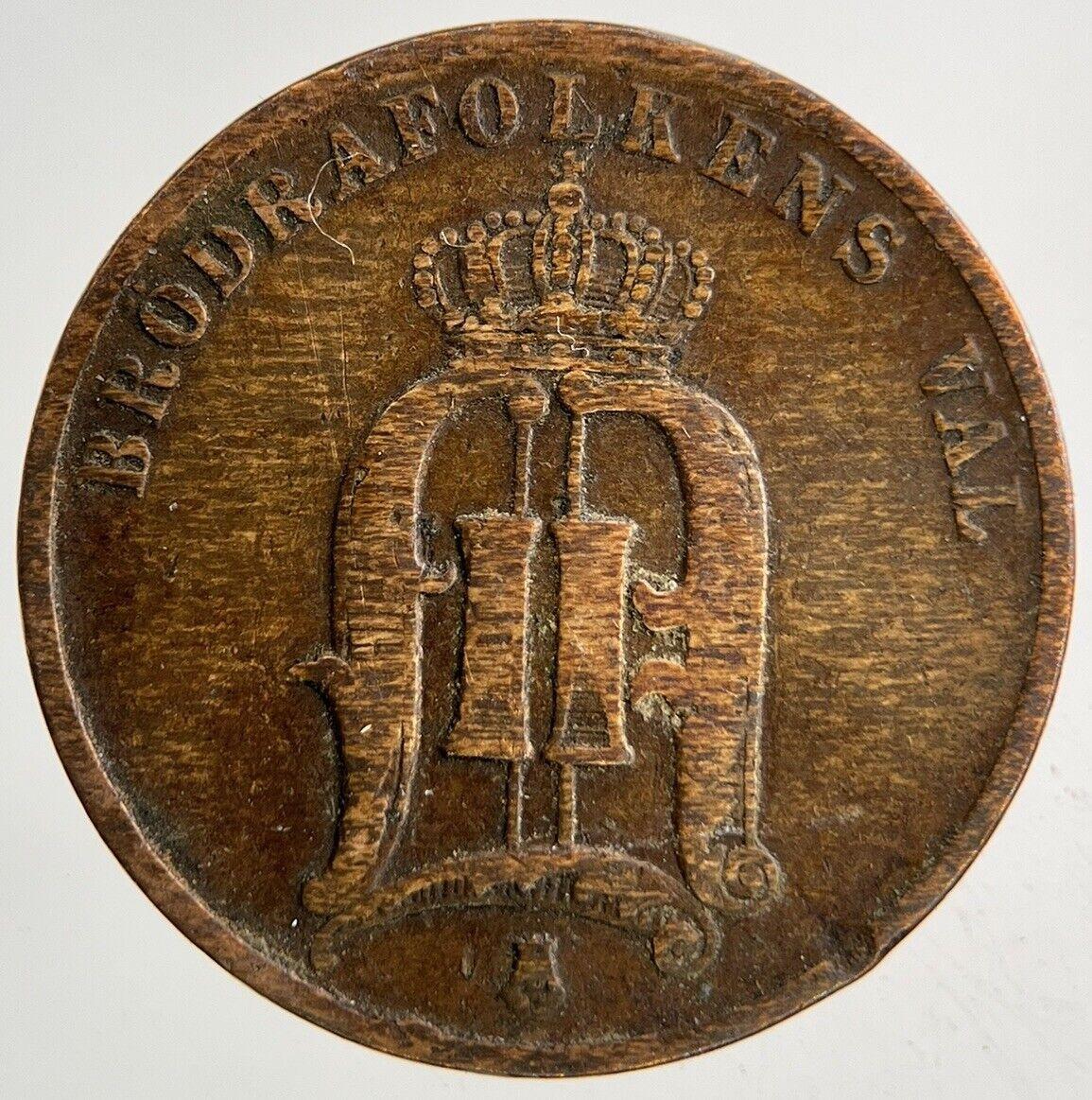 1882 Sweden 2 Ore Coin | Collectable Grade