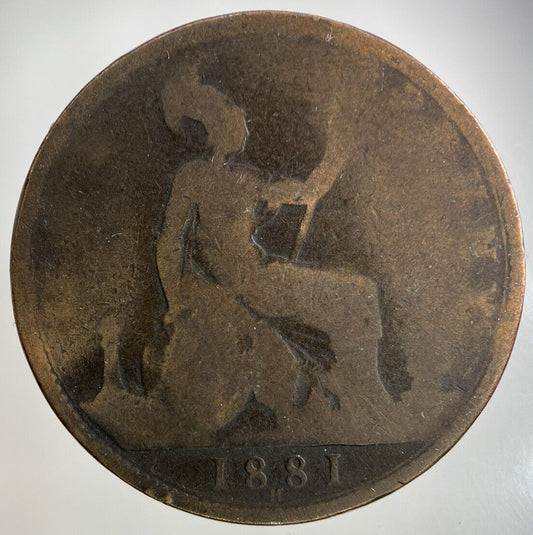 1881-H Victoria One Penny Coin | Collectable Grade