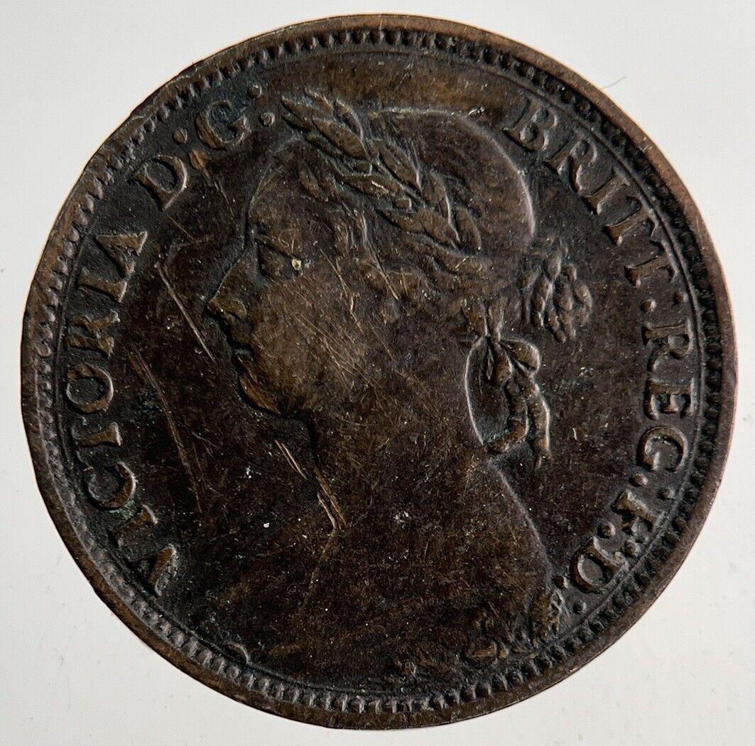 1882-H Victoria Farthing Coin | Fine Collectable Grade