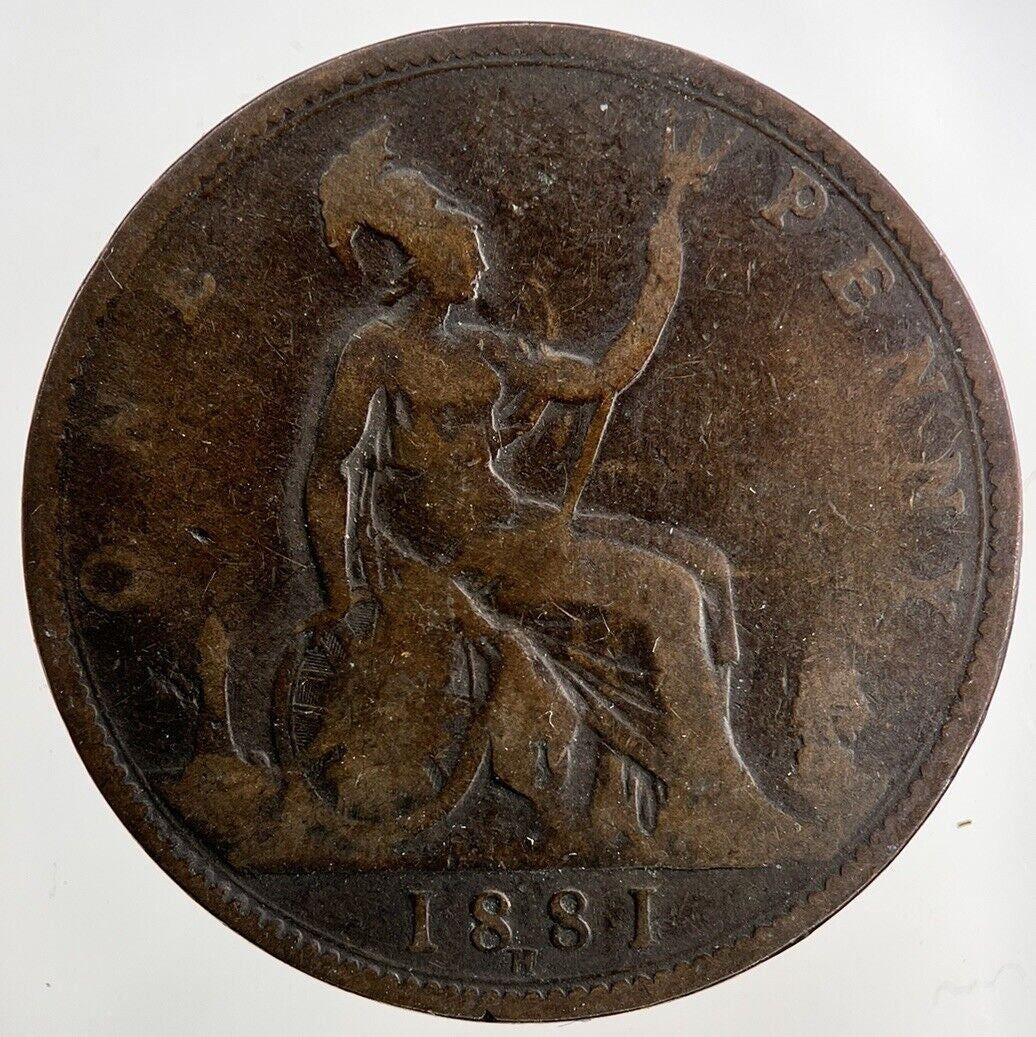 1881-H Victoria One Penny Coin | Collectable Grade