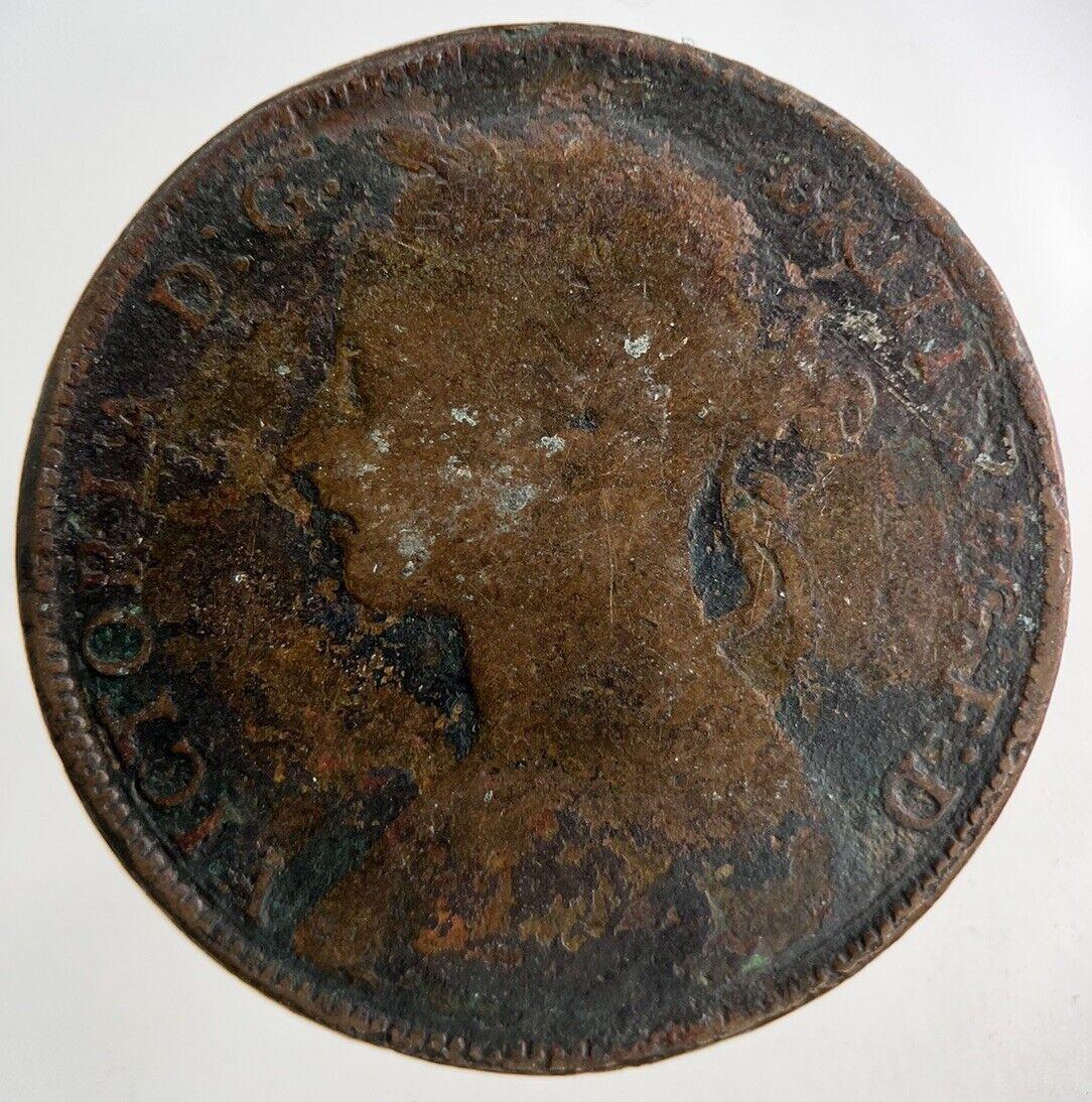 1882 Victoria One Penny Coin | Fair Grade