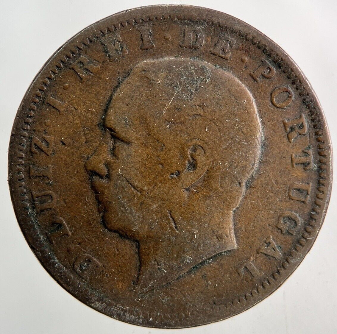 1882 Portugal XX 10 Reis Coin | Collectable Grade