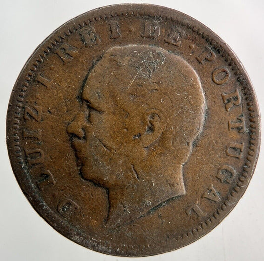 1882 Portugal XX 10 Reis Coin | Collectable Grade