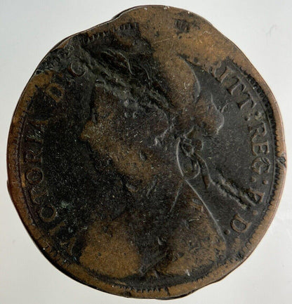 1882 Victoria Half-Penny Coin | Fair Grade