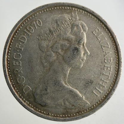 1970 Elizabeth II 2nd 5p Five-Pence Coin | Fine Collectable Grade