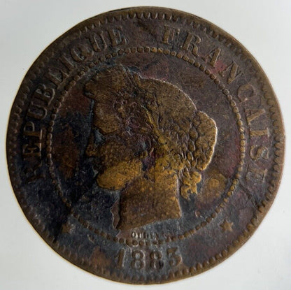 1883 France 5 Centimes Coin | Collectable Grade