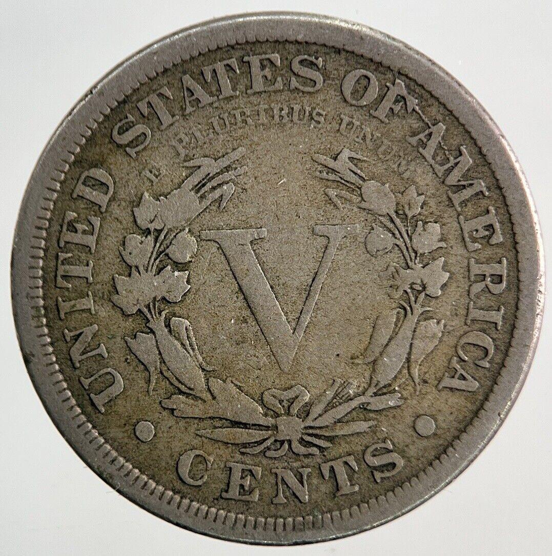 1883 US USA Liberty V 5 Cents Nickel Coin | Fine Collectable Grade