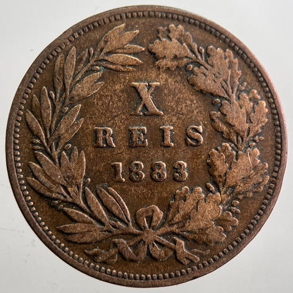 1883 Portugal X 10 Reis Coin | Collectable Grade | a7892