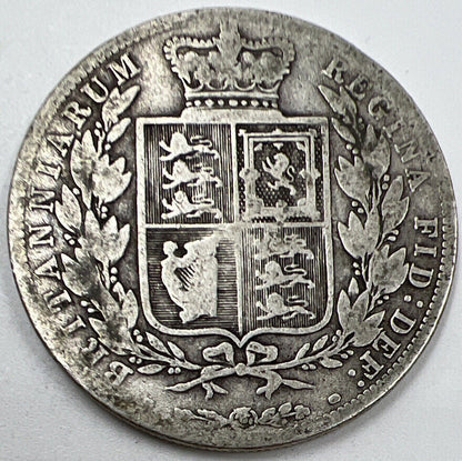 1883 Victoria Half Crown | British Silver Coin | Collectable Grade | a080