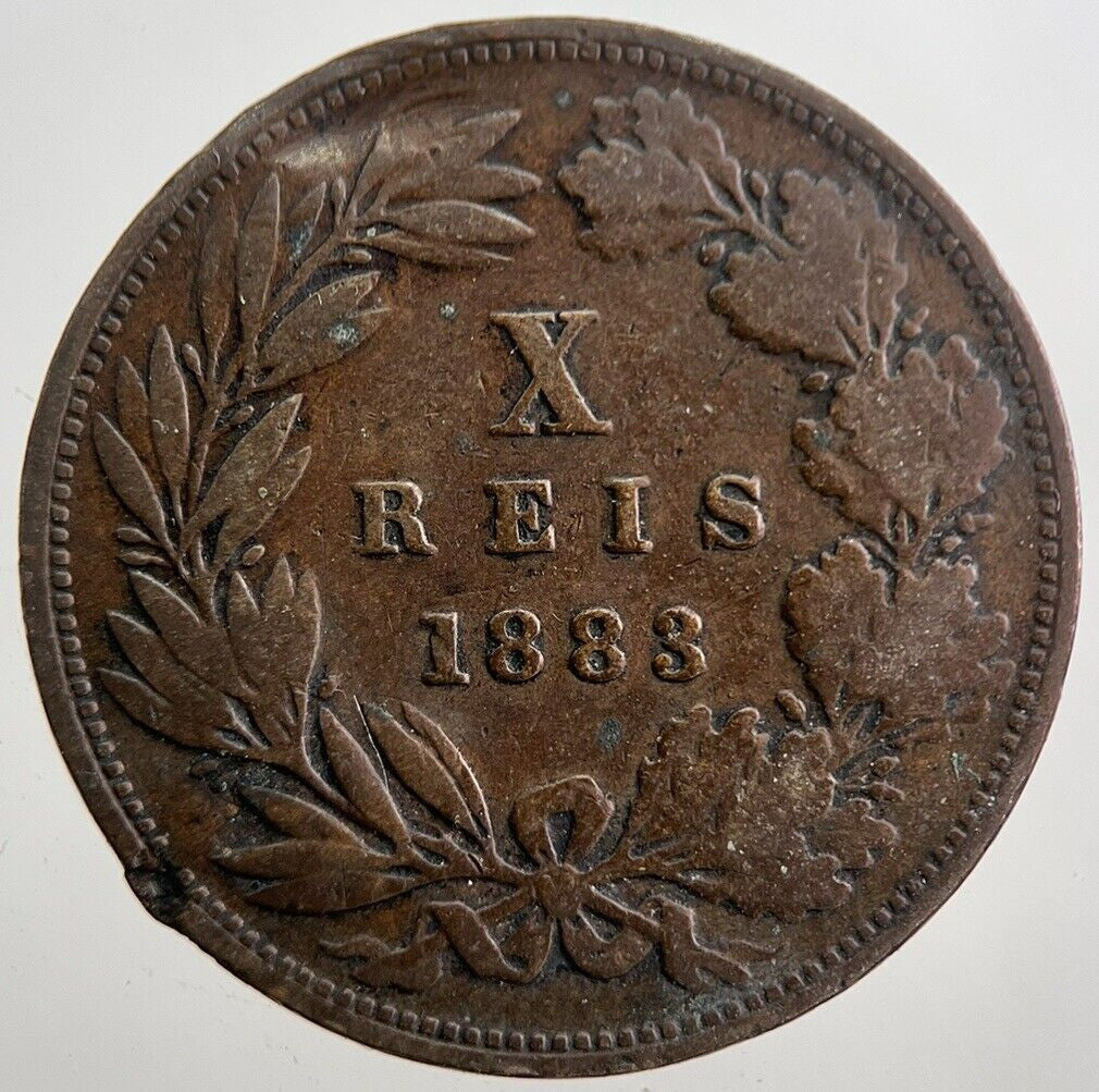1883 Portugal X 10 Reis Coin | Collectable Grade | a7893