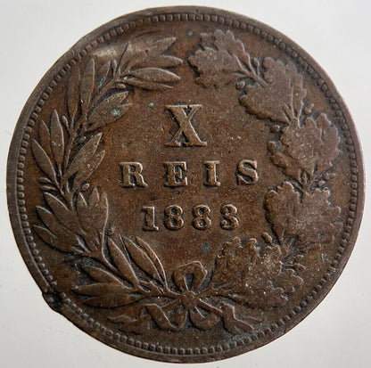 1883 Portugal X 10 Reis Coin | Collectable Grade | a7893