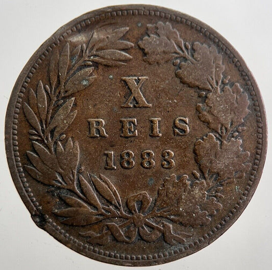 1883 Portugal X 10 Reis Coin | Collectable Grade | a7893