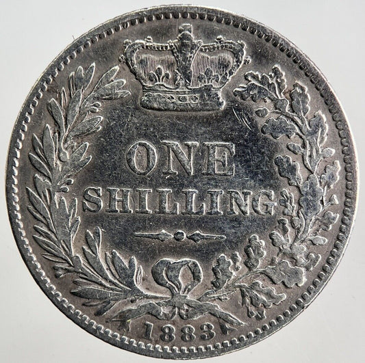 1883 Victoria Shilling Silver Coin | Collectable Grade | a3417