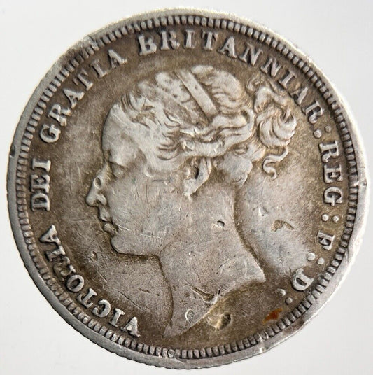 1883 Victoria Sixpence Silver Coin | Fine Collectable Grade | a4622