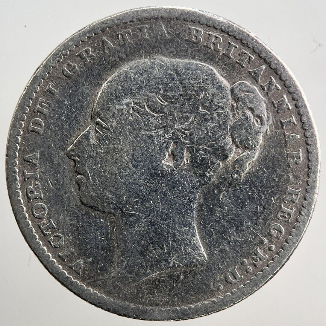 1883 Victoria Shilling Silver Coin | Collectable Grade | a2497