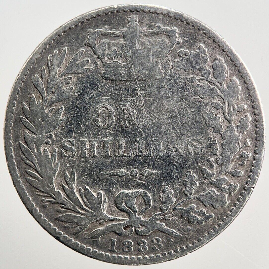 1883 Victoria Shilling Silver Coin | Collectable Grade | a2497