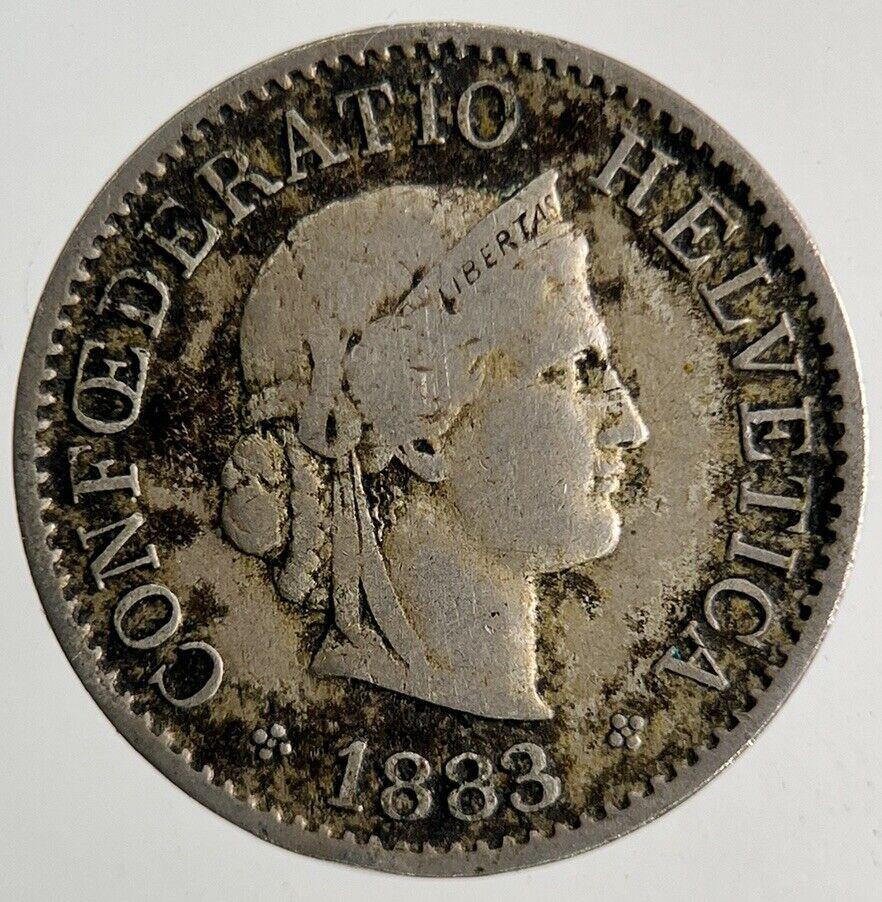 1883 Switzerland Swiss 5 Rappen Coin | Collectable Grade