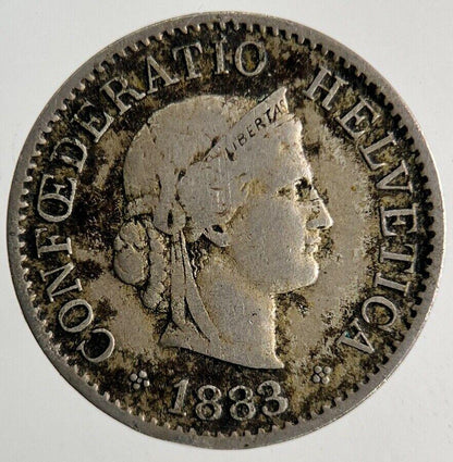 1883 Switzerland Swiss 5 Rappen Coin | Collectable Grade