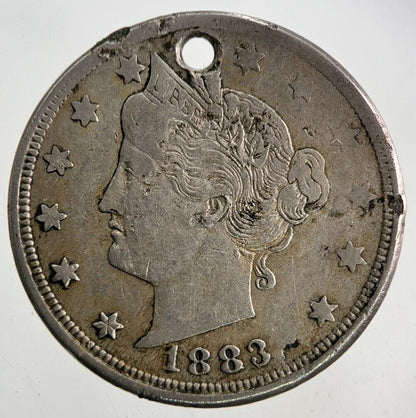 1883 US USA Nickel V 5 Cents Coin | Fine Collectable Grade