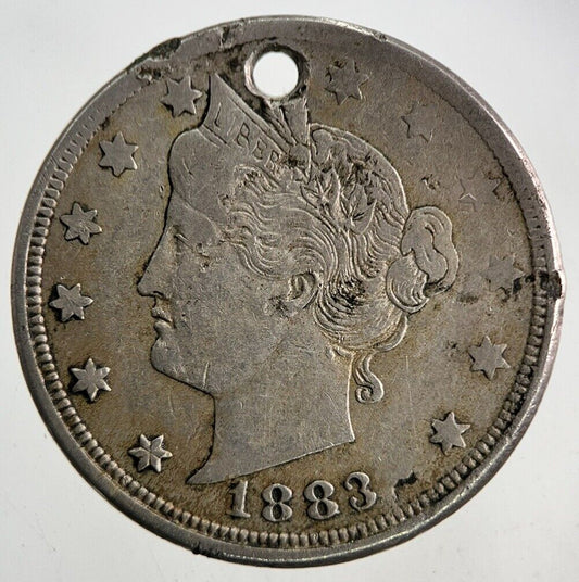 1883 US USA Nickel V 5 Cents Coin | Fine Collectable Grade