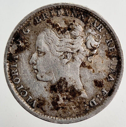 1883 Victoria Silver Threepence Coin | Very High Grade