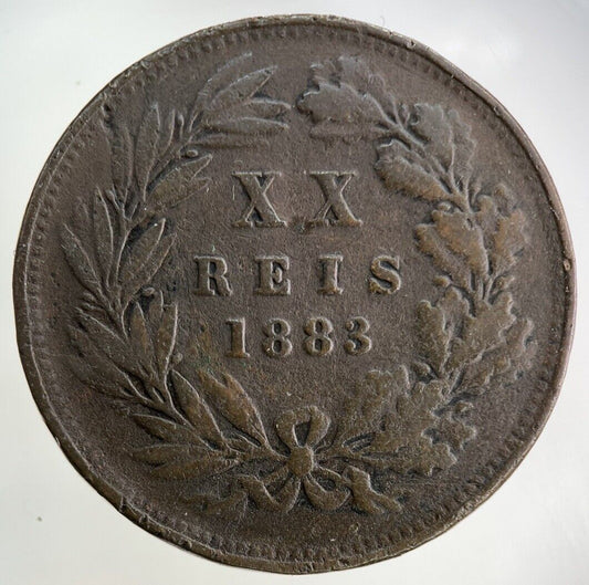 1883 Portugal XX 20 Reis Coin | Collectable Grade