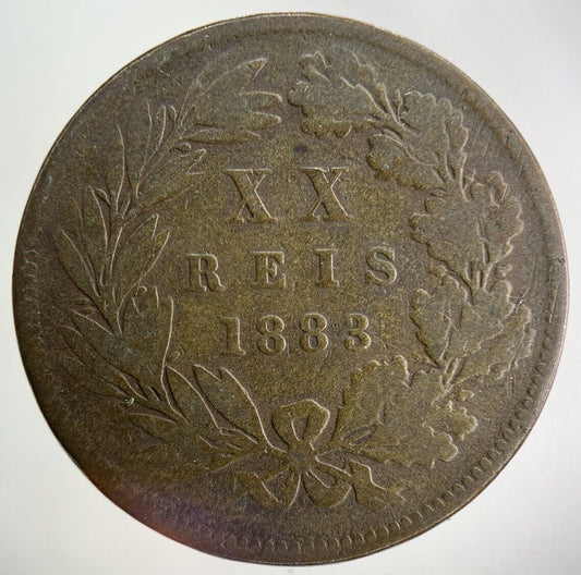 1883 Portugal XX 20 Reis Coin | Collectable Grade