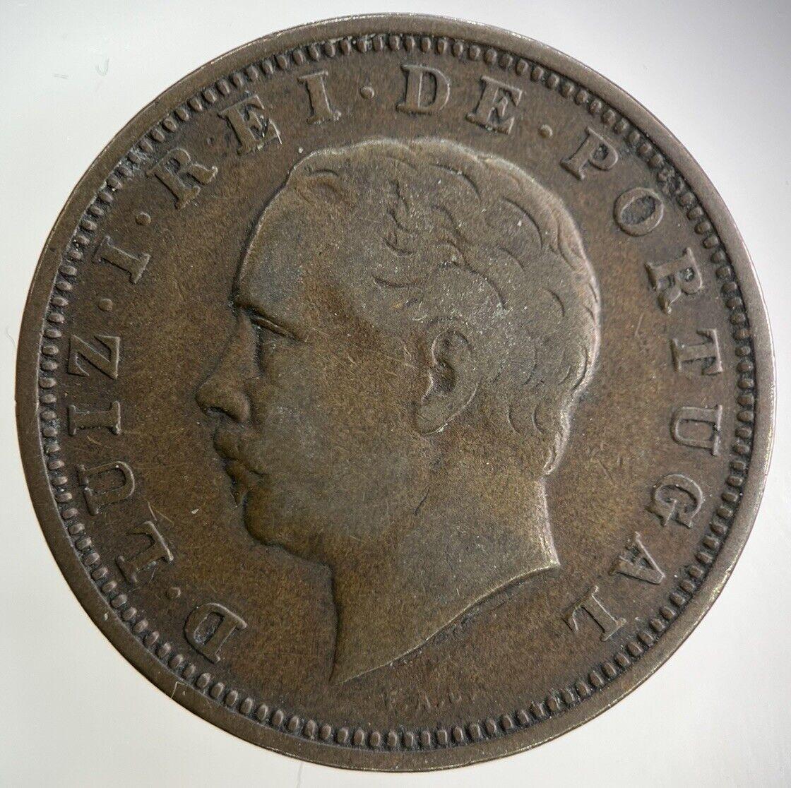 1883 Portugal XX 20 Reis Coin | Fine Collectable Grade