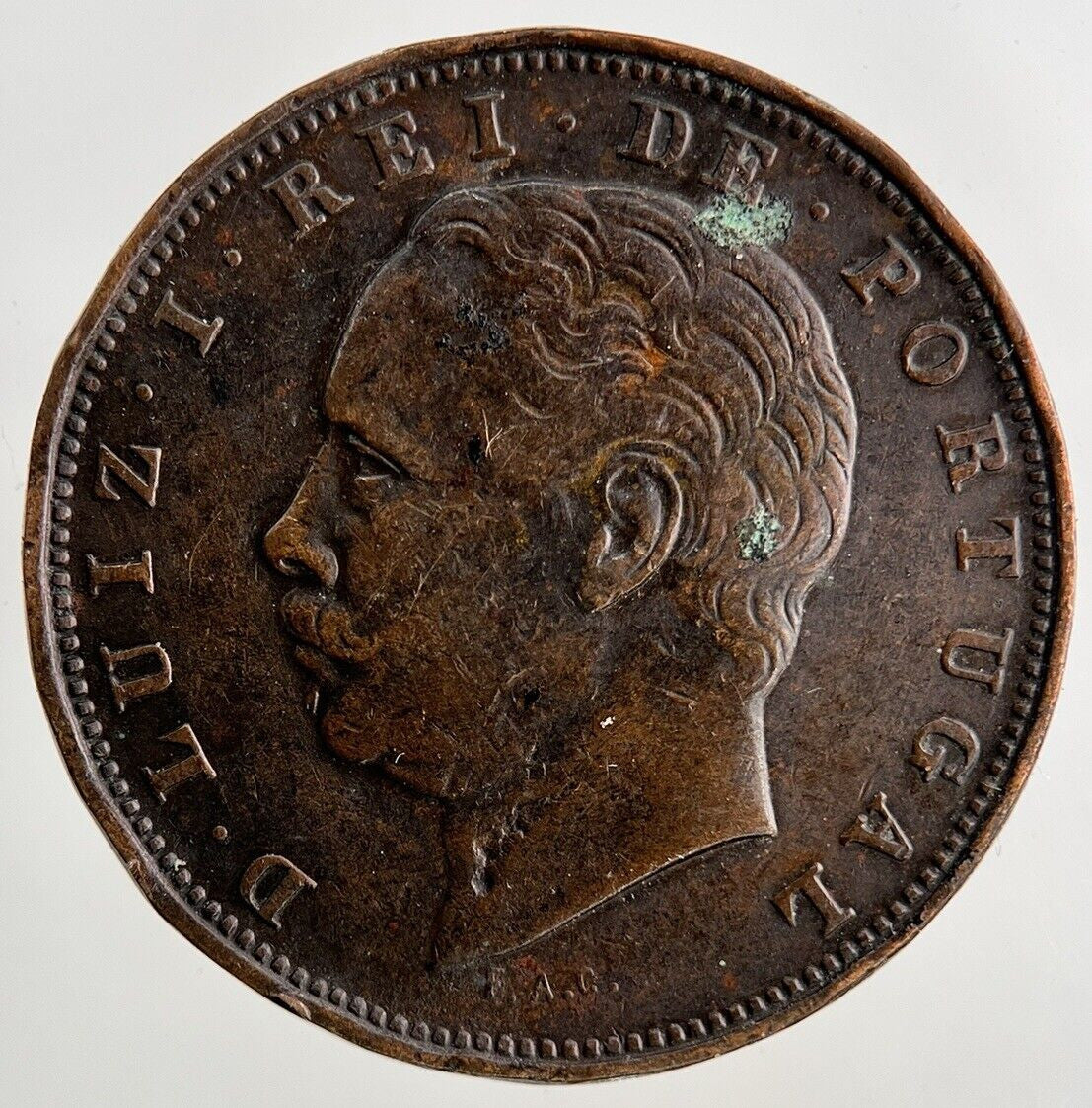 1883 Portugal X 10 Reis Coin | Fine Collectable Grade