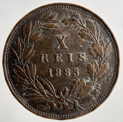 1883 Portugal X 10 Reis Coin | Fine Collectable Grade