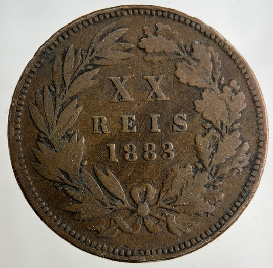 1883 Portugal XX 20 Reis Coin | Collectable Grade