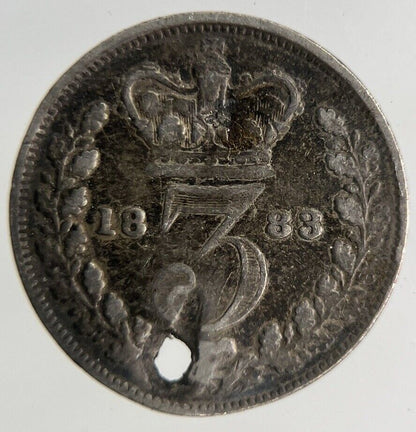 1883 Victoria Threepence Silver Coin | Collectable Grade