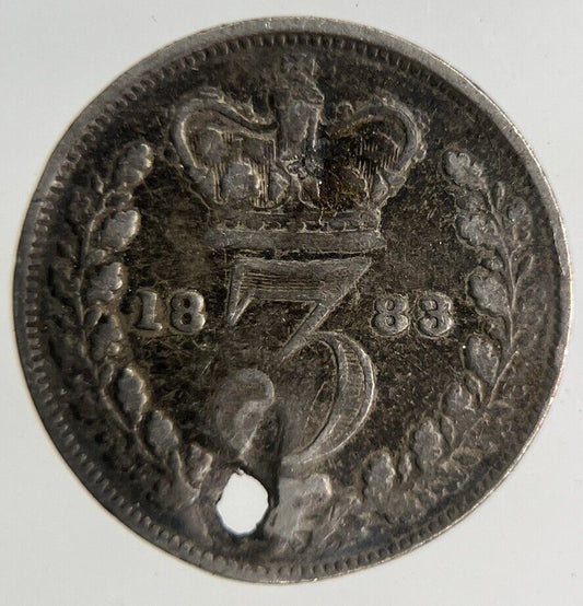 1883 Victoria Threepence Silver Coin | Collectable Grade
