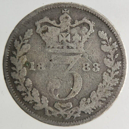 1883 Victoria Threepence Silver Coin | Collectable Grade