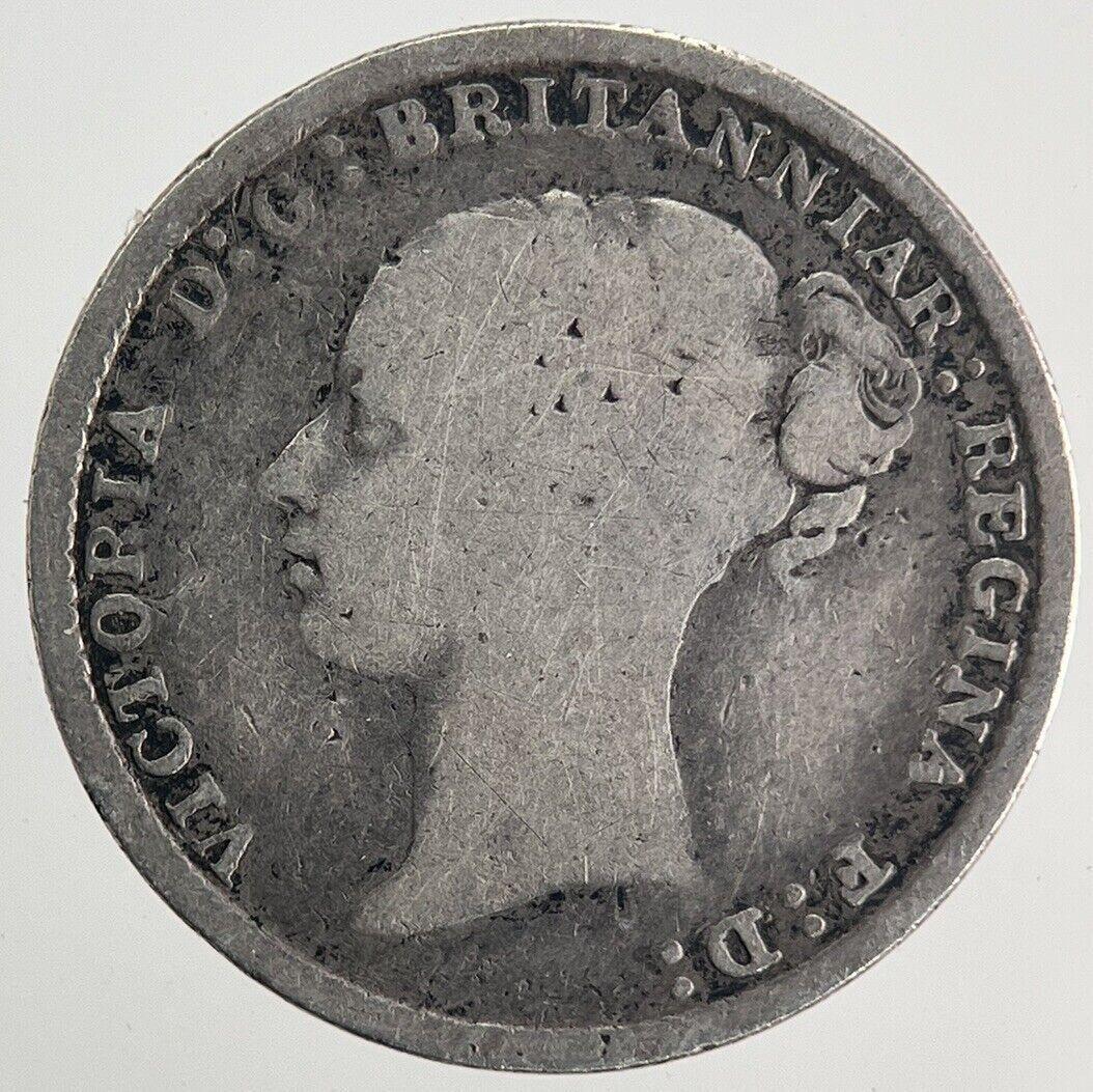 1883 Victoria Threepence Silver Coin | Fine Collectable Grade | a9952