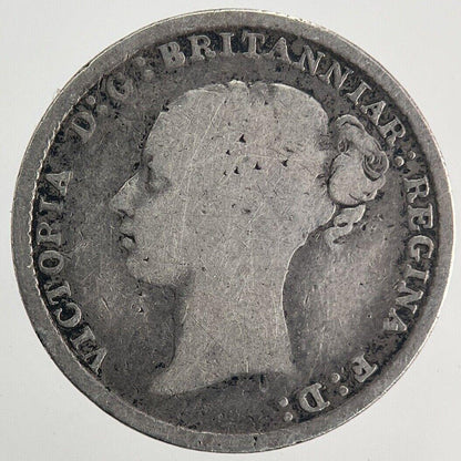 1883 Victoria Threepence Silver Coin | Fine Collectable Grade | a9952