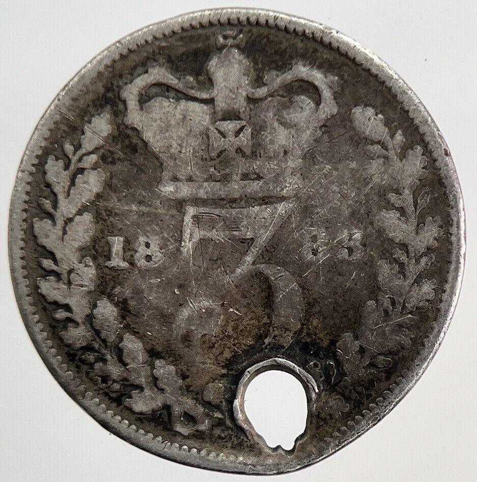 1883 Victoria Threepence Silver Coin | Collectable Grade