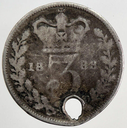 1883 Victoria Threepence Silver Coin | Collectable Grade