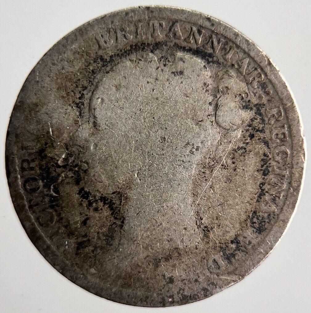 1883 Young Head Victoria Threepence Silver Coin | Fair Grade | a4064