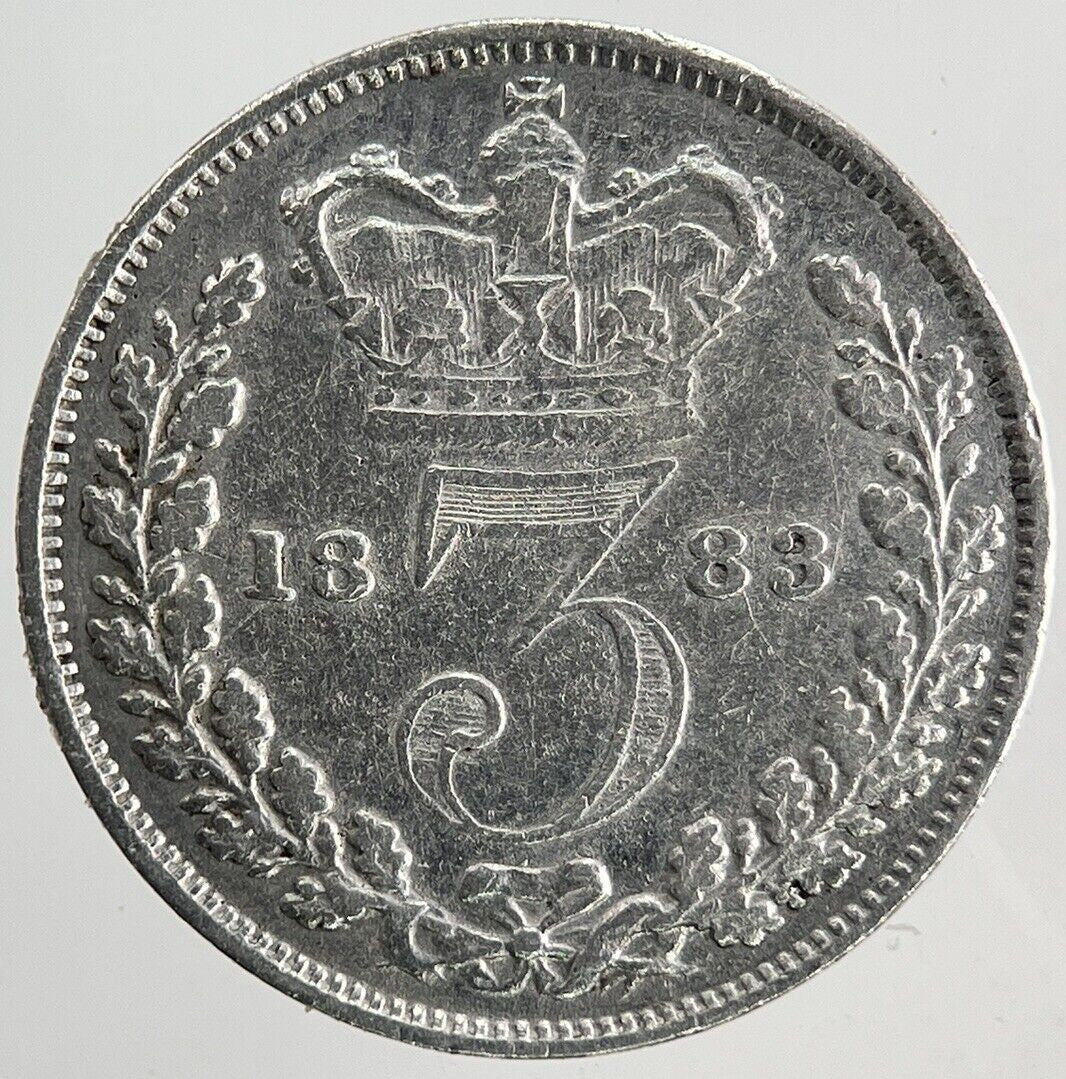1883 Victoria Threepence Silver Coin | Very High Grade