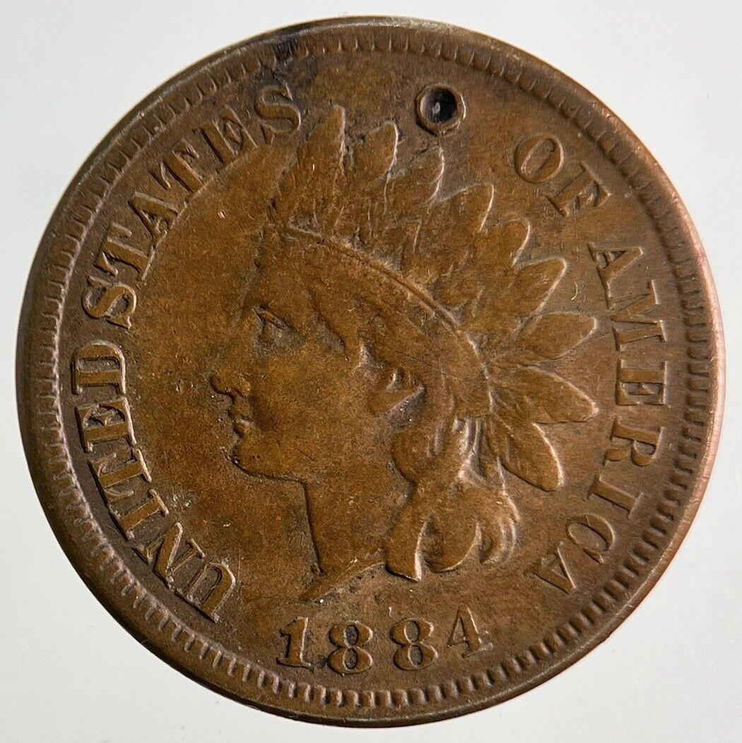 1884 US USA One Cent Coin | Collectable Grade | a5680