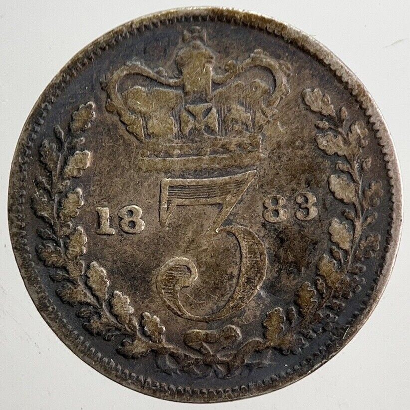 1883 Victoria Threepence Silver Coin | Collectable Grade | a5317