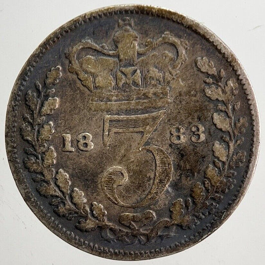 1883 Victoria Threepence Silver Coin | Collectable Grade | a5317