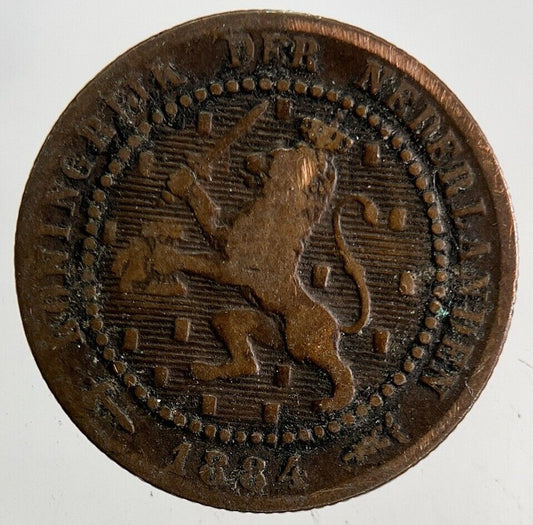 1884 Netherlands 1 Cent Coin | Collectable Grade