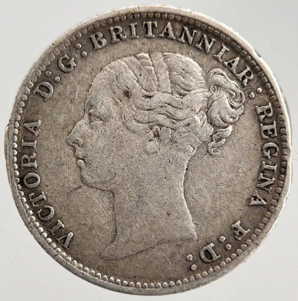 1883 Victoria Threepence | British Silver Coin | Fine Collectable Grade | a1726