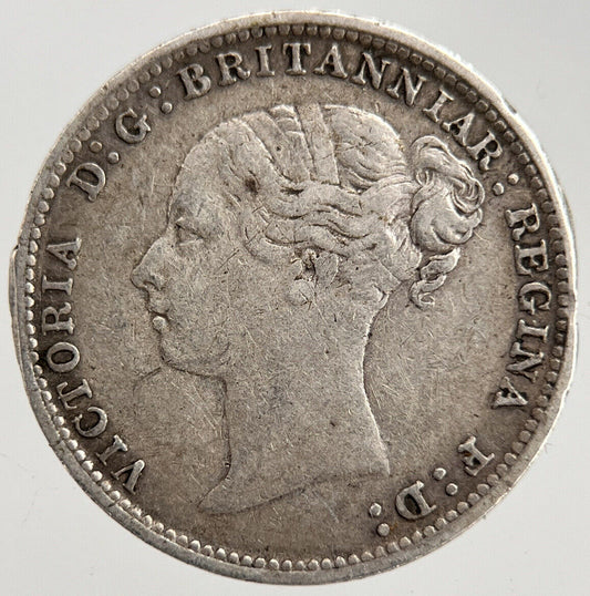 1883 Victoria Threepence | British Silver Coin | Fine Collectable Grade | a1726