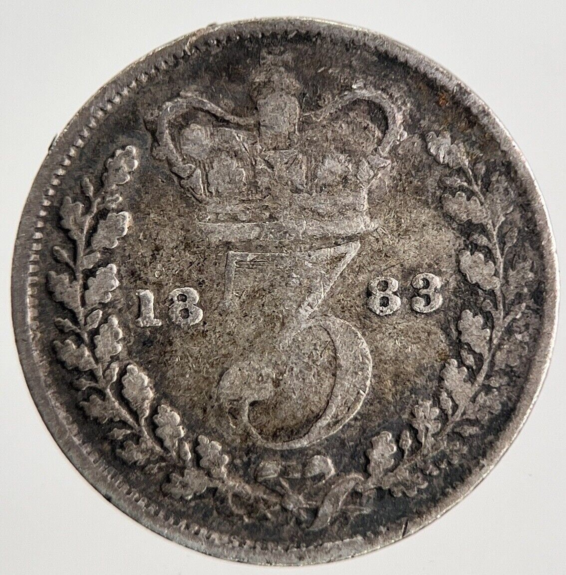 1883 Victoria Threepence Silver Coin | Collectable Grade | a9814