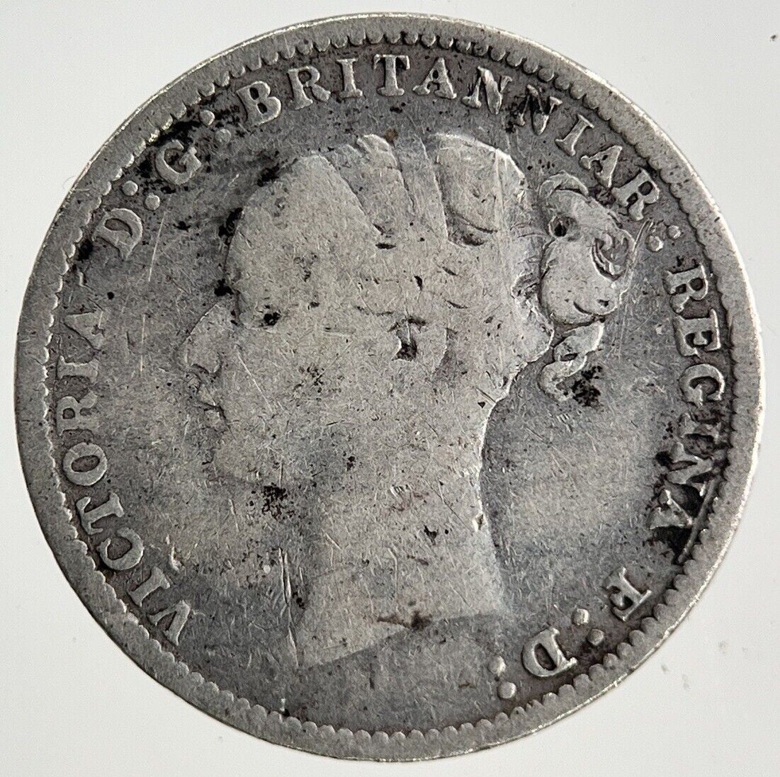 1883 Victoria Threepence Silver Coin | Fine Collectable Grade