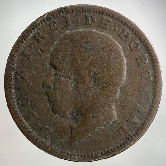 1884 Portugal XX 20 Reis Coin | Collectable Grade